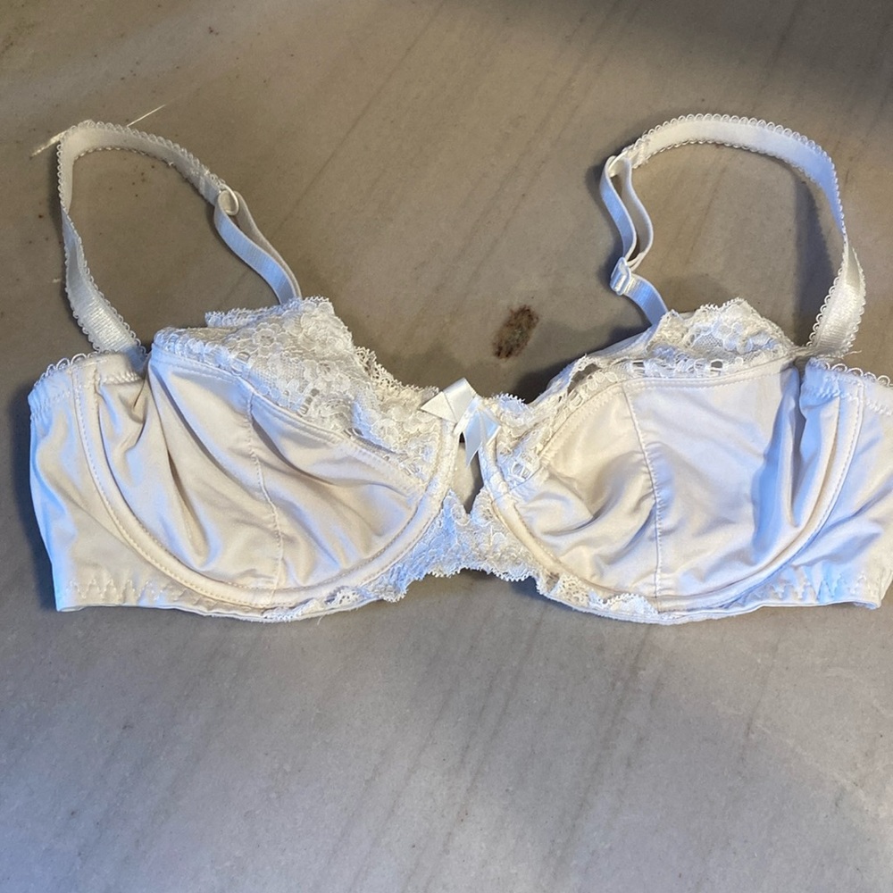 White EAC underwire bra